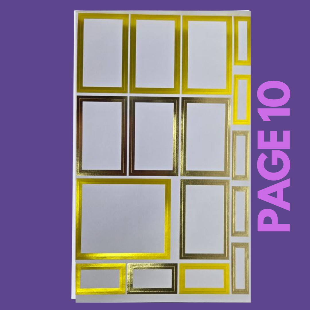 INDIVIDUAL SHEETS FOIL Rainbow Boxes