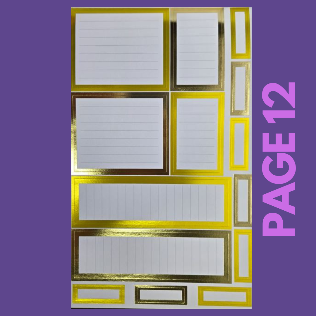 INDIVIDUAL SHEETS FOIL Rainbow Boxes