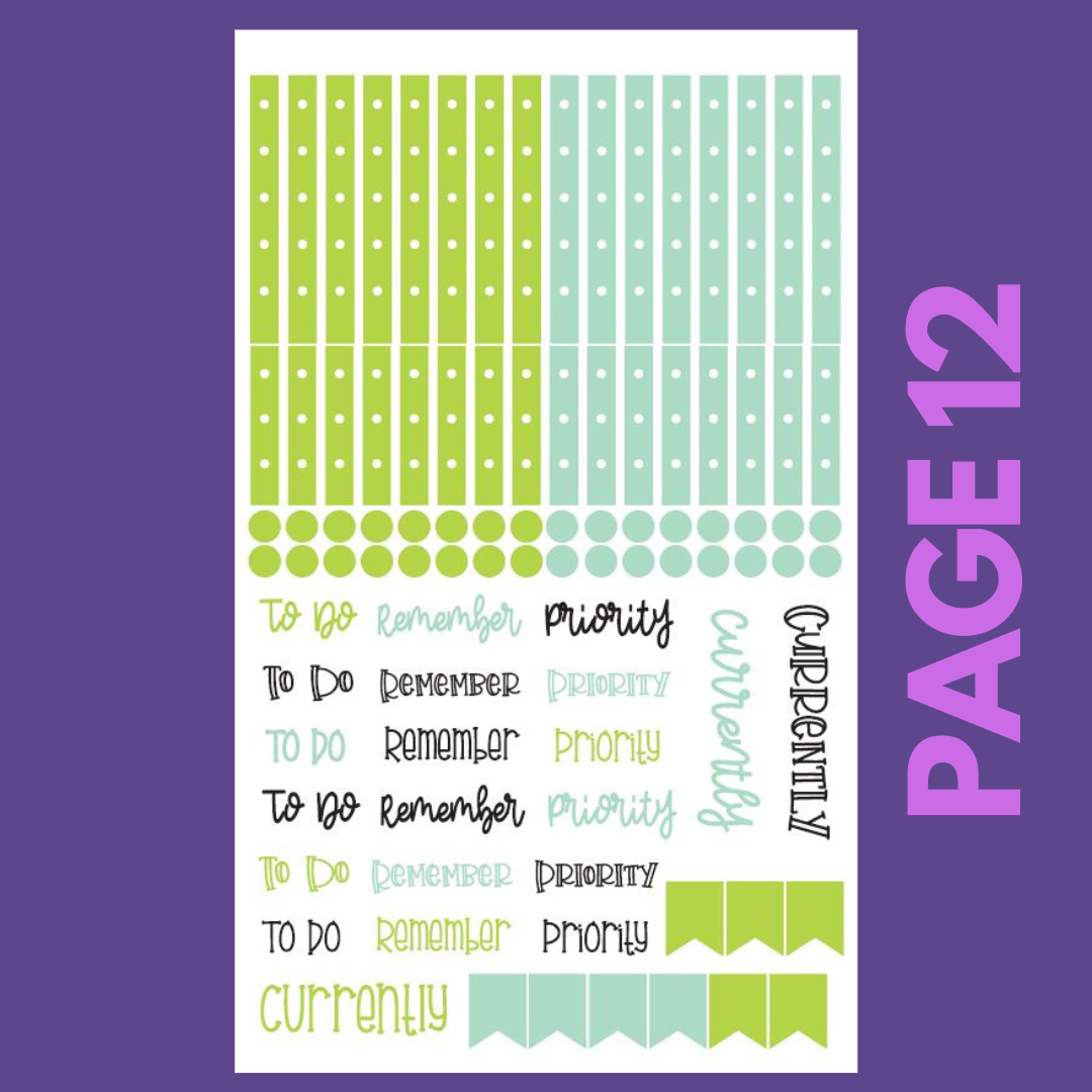 INDIVIDUAL SHEETS Spring Boxes