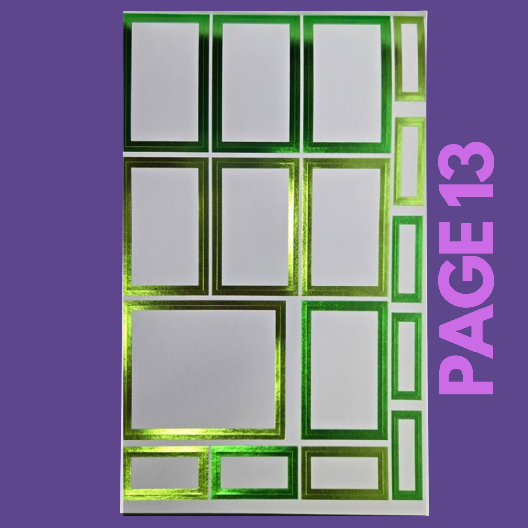 INDIVIDUAL SHEETS FOIL Rainbow Boxes