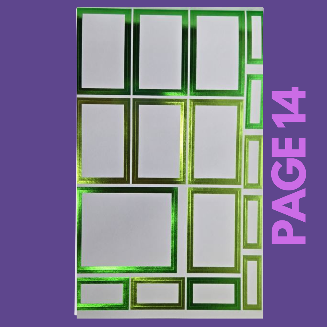 INDIVIDUAL SHEETS FOIL Rainbow Boxes