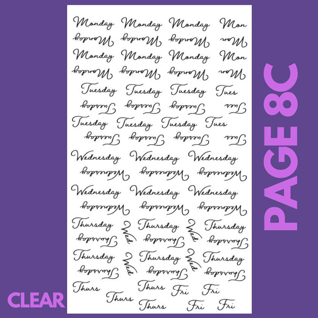 INDIVIDUAL SHEETS Date It