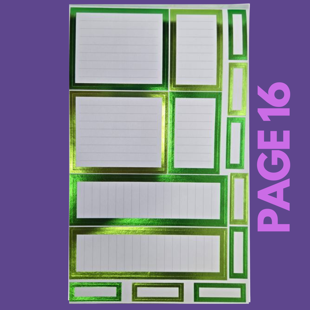 INDIVIDUAL SHEETS FOIL Rainbow Boxes