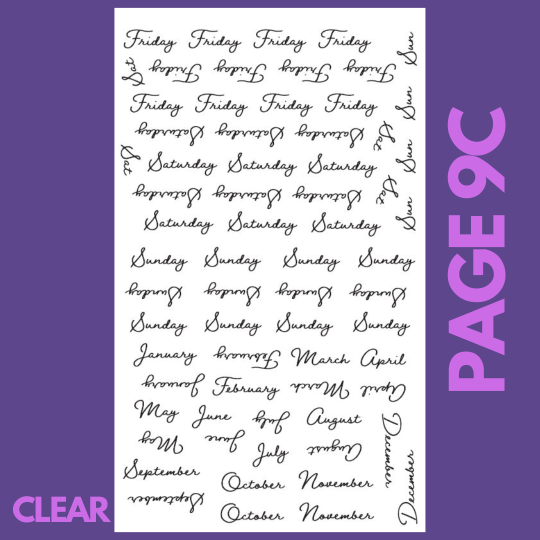 INDIVIDUAL SHEETS Date It