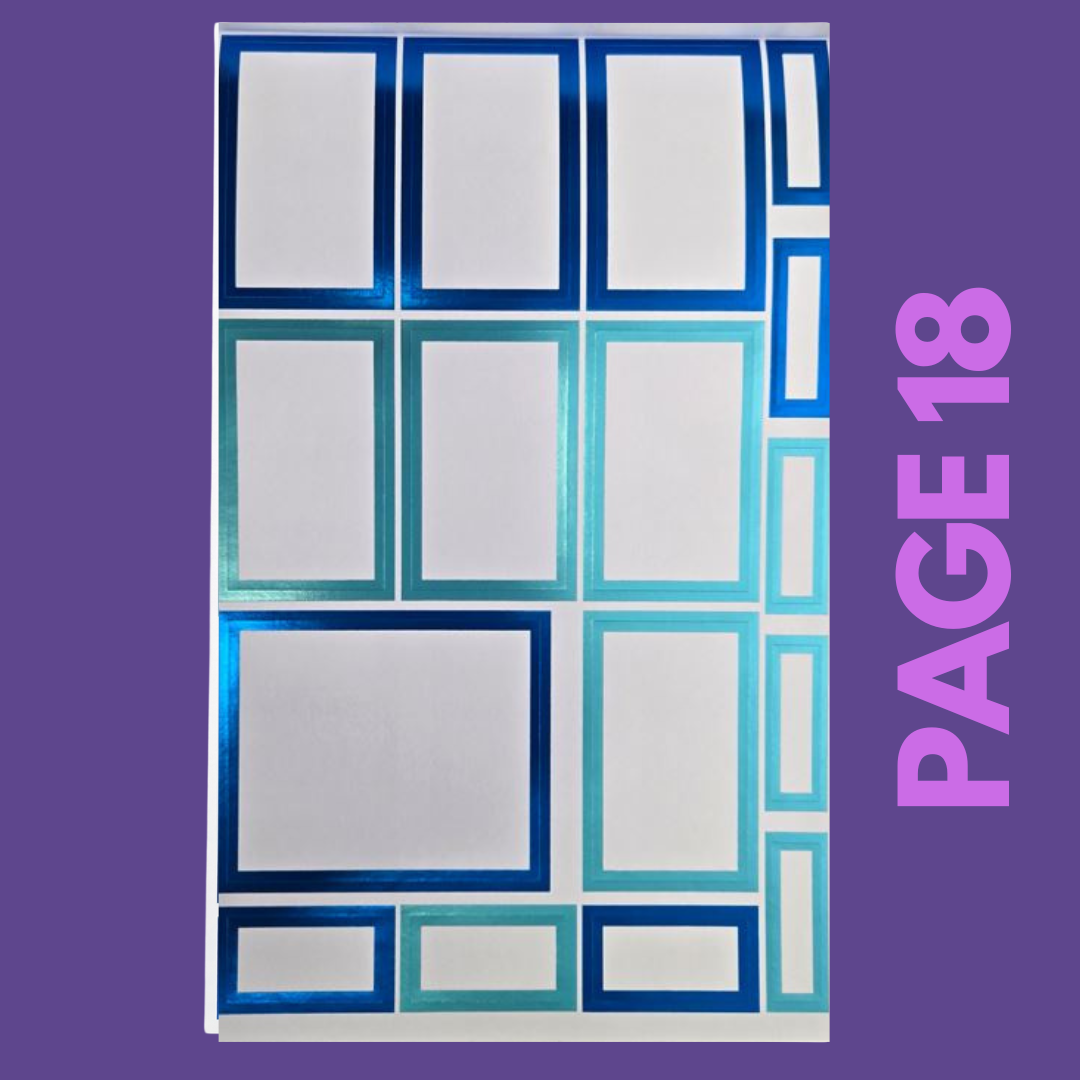 INDIVIDUAL SHEETS FOIL Rainbow Boxes