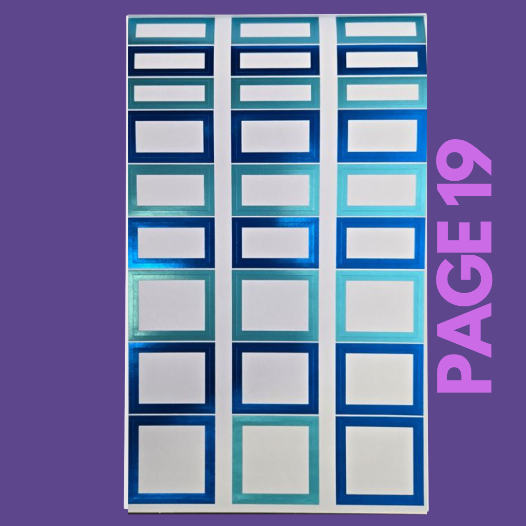 INDIVIDUAL SHEETS FOIL Rainbow Boxes