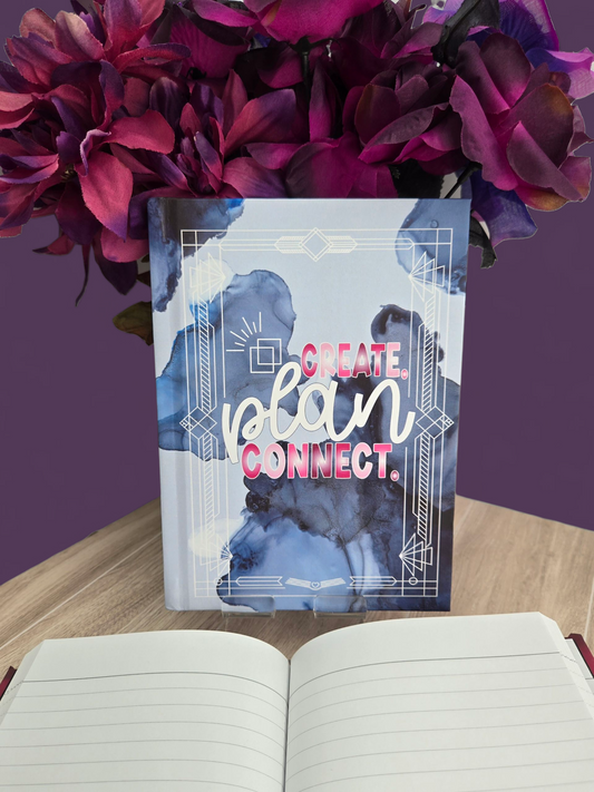 CPC- Create. Plan. Connect (Blue) Hardcover Journal