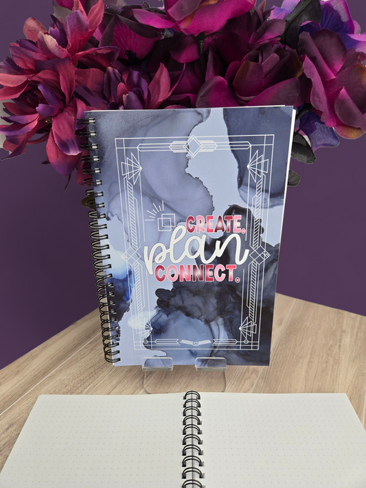 CPC- Create Plan Connect (Blue) Spiral notebook
