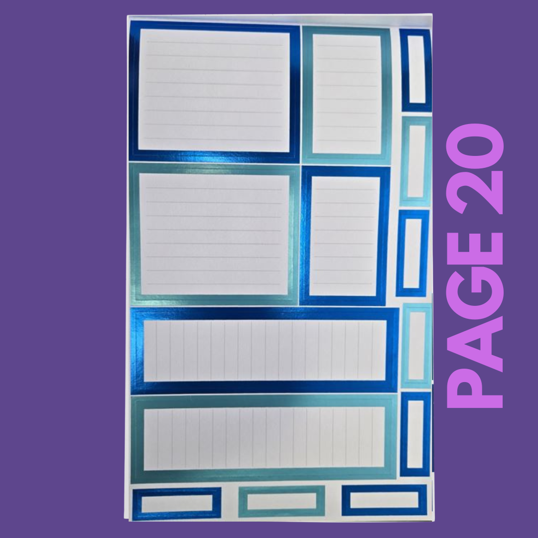 INDIVIDUAL SHEETS FOIL Rainbow Boxes