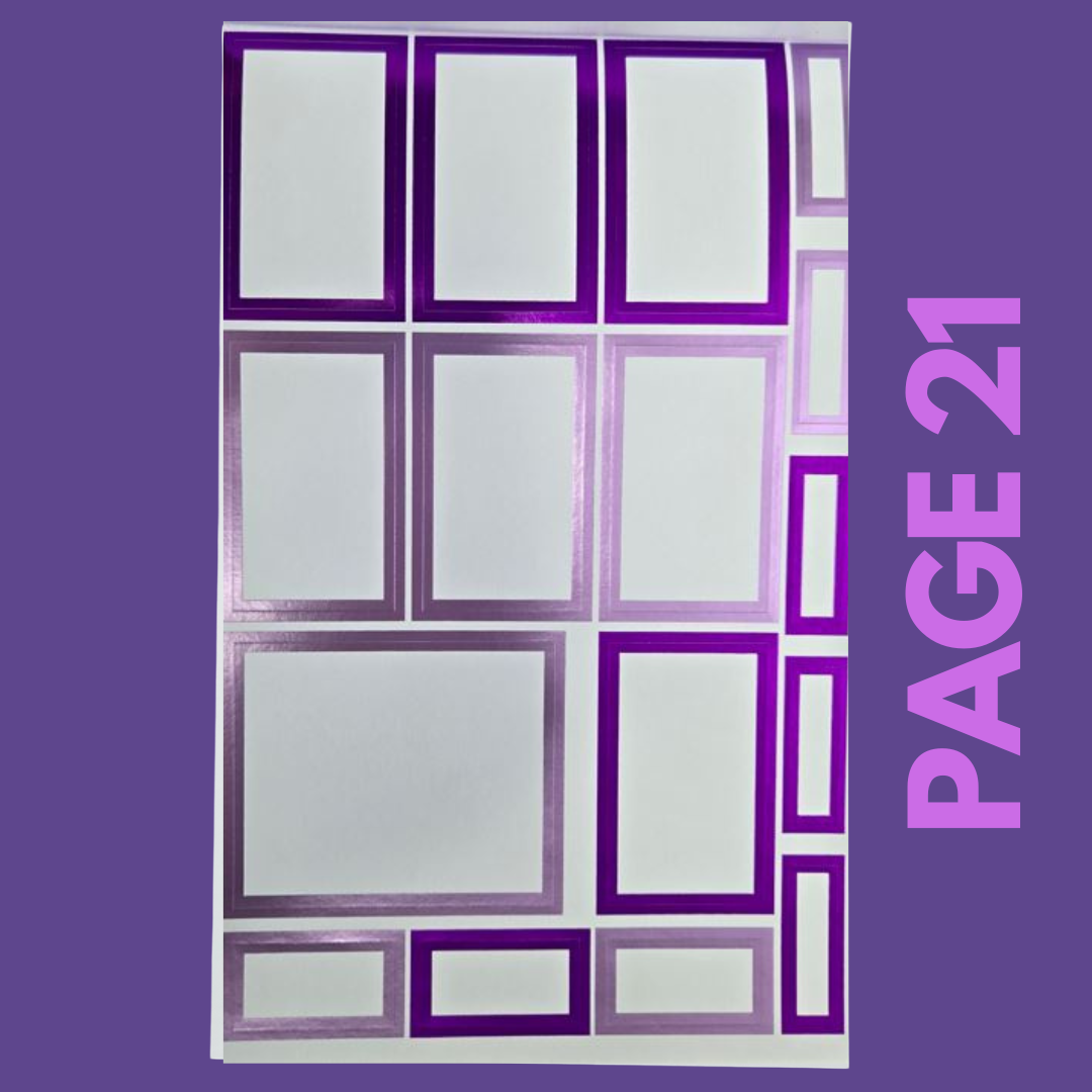 INDIVIDUAL SHEETS FOIL Rainbow Boxes