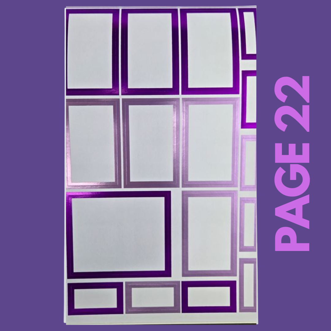 INDIVIDUAL SHEETS FOIL Rainbow Boxes