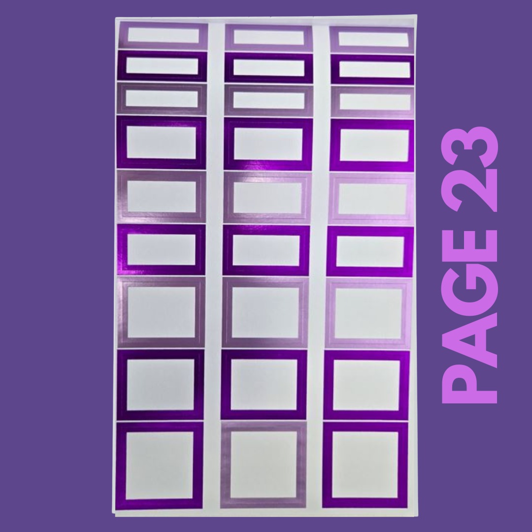 INDIVIDUAL SHEETS FOIL Rainbow Boxes