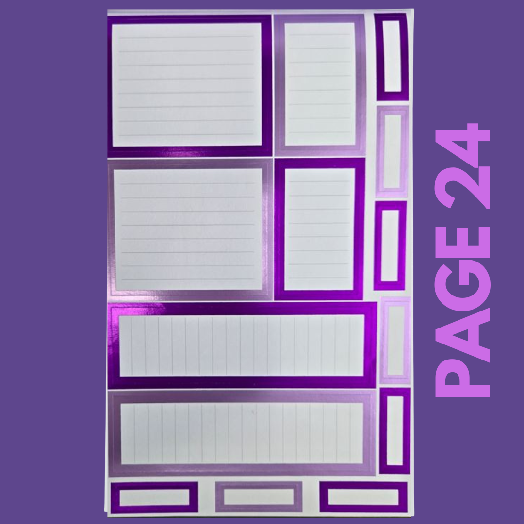 INDIVIDUAL SHEETS FOIL Rainbow Boxes