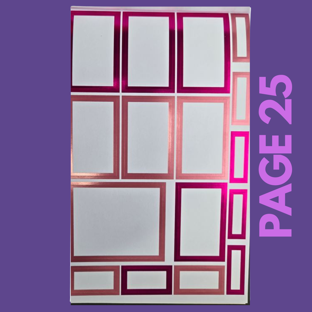 INDIVIDUAL SHEETS FOIL Rainbow Boxes