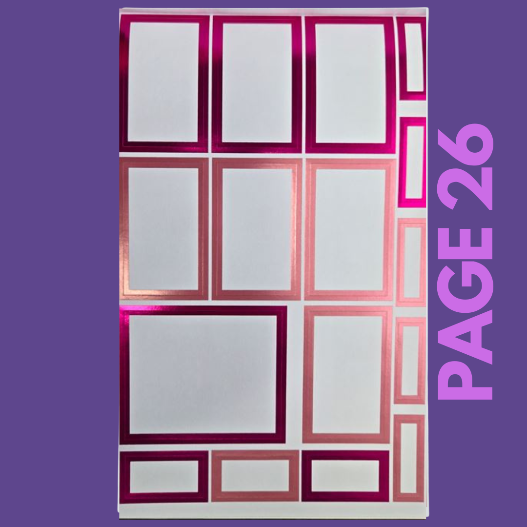 INDIVIDUAL SHEETS FOIL Rainbow Boxes