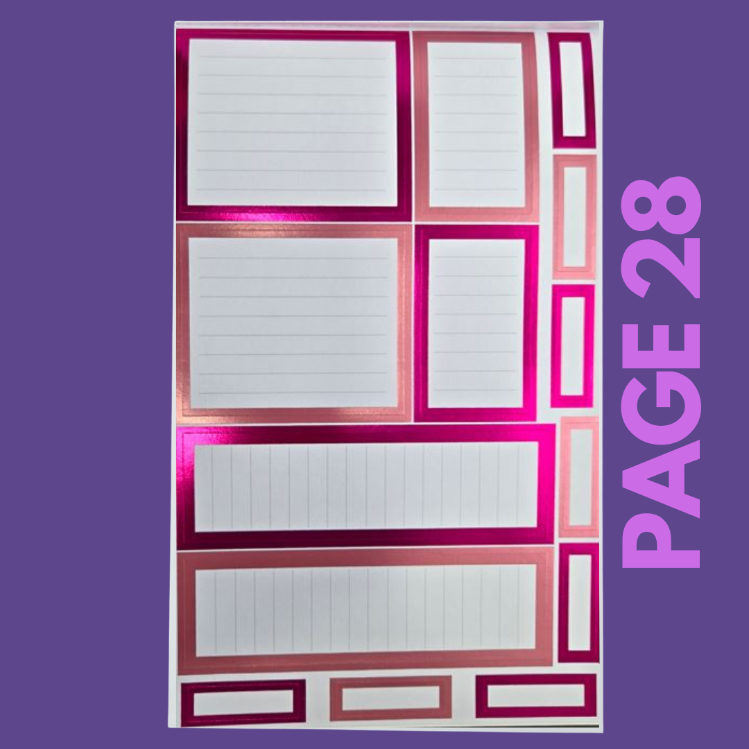 INDIVIDUAL SHEETS FOIL Rainbow Boxes