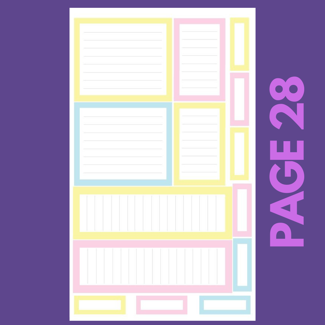 INDIVIDUAL SHEETS Spring Boxes