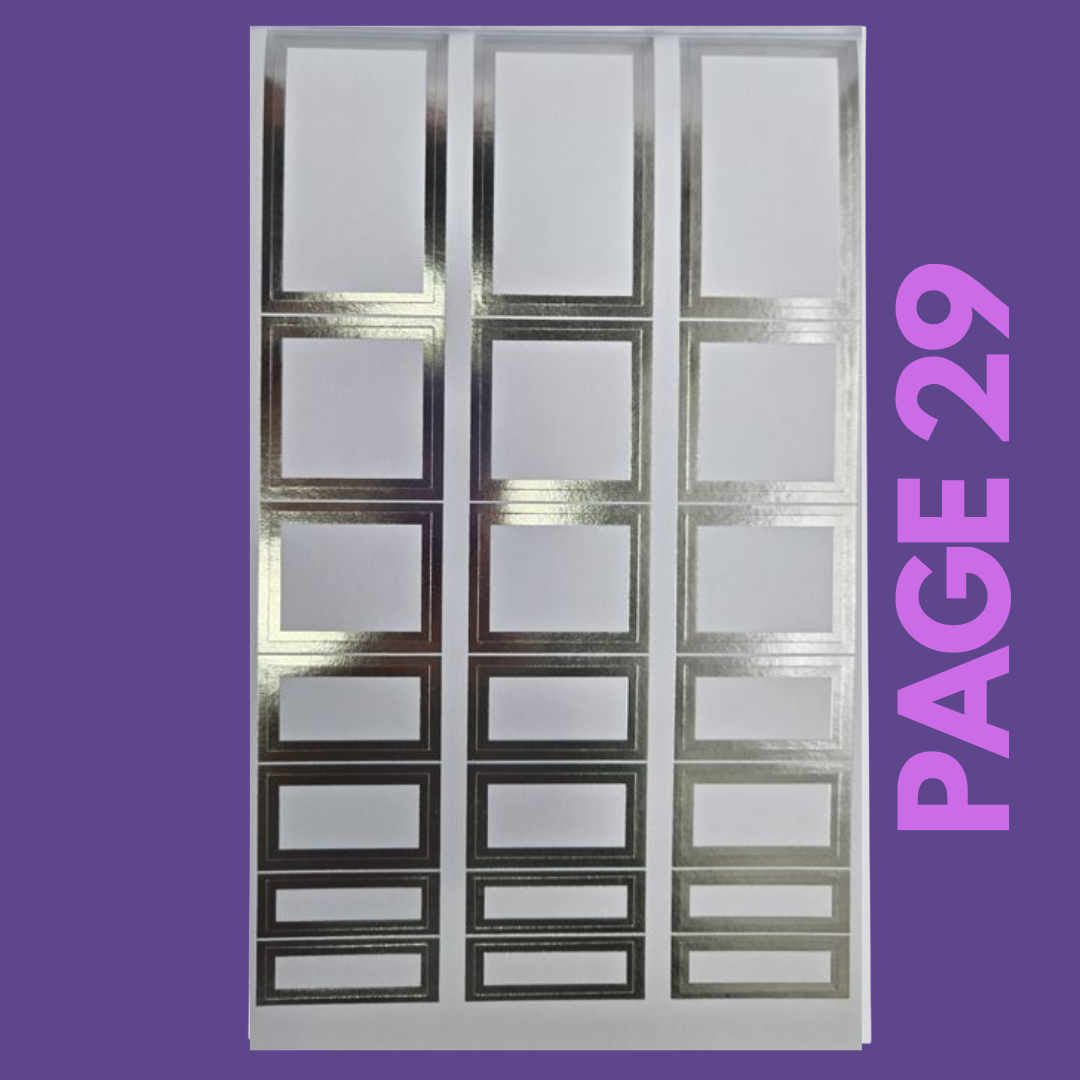 INDIVIDUAL SHEETS FOIL Rainbow Boxes