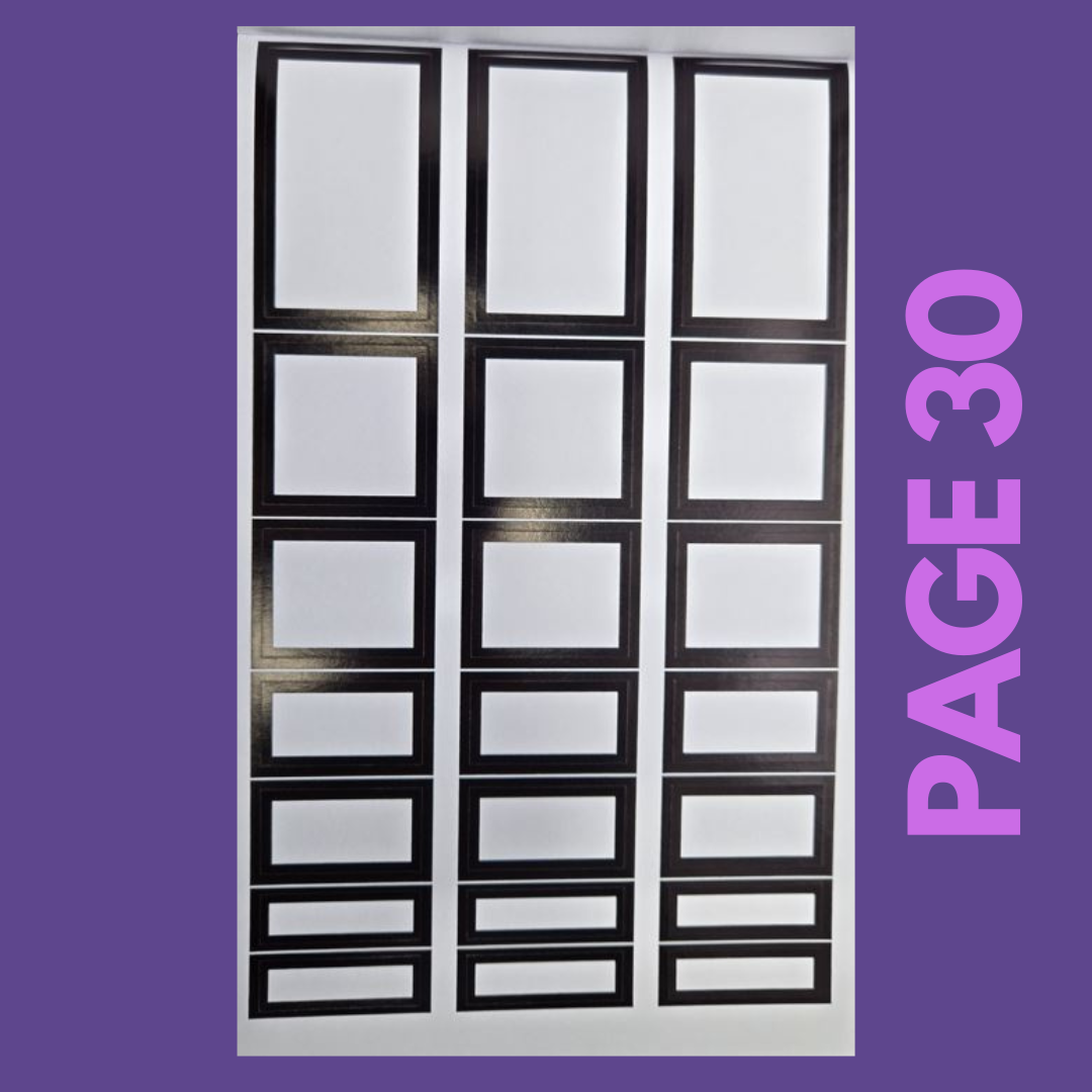 INDIVIDUAL SHEETS FOIL Rainbow Boxes