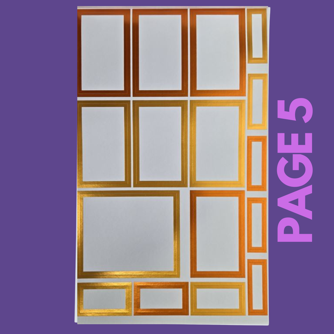 INDIVIDUAL SHEETS FOIL Rainbow Boxes