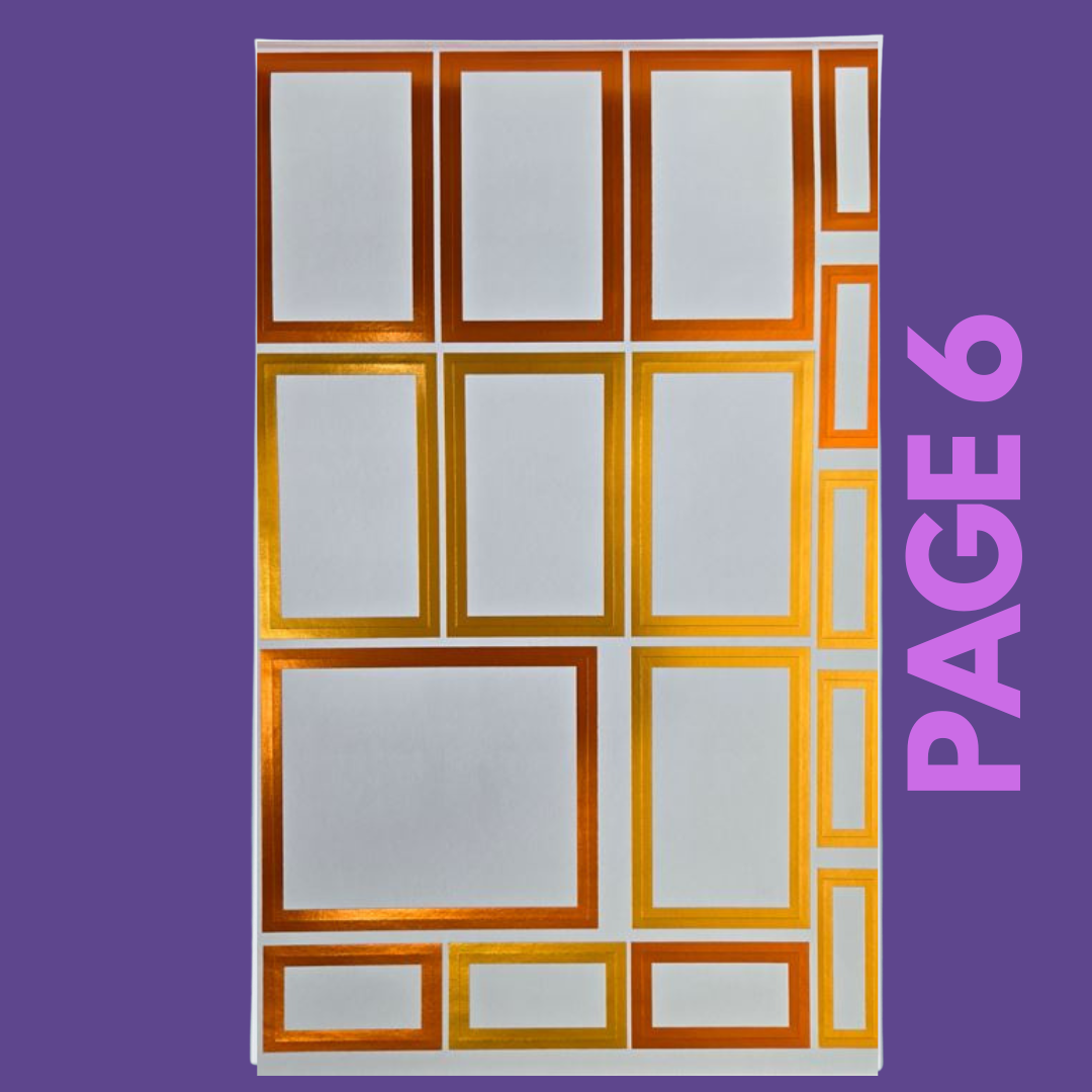 INDIVIDUAL SHEETS FOIL Rainbow Boxes