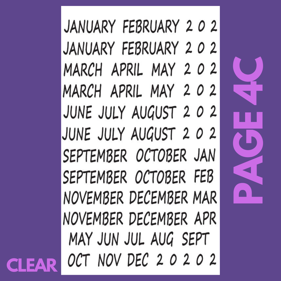 INDIVIDUAL SHEETS Date It