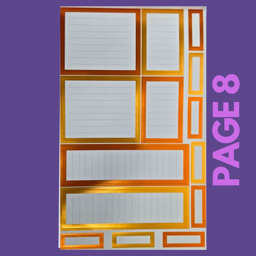 INDIVIDUAL SHEETS FOIL Rainbow Boxes