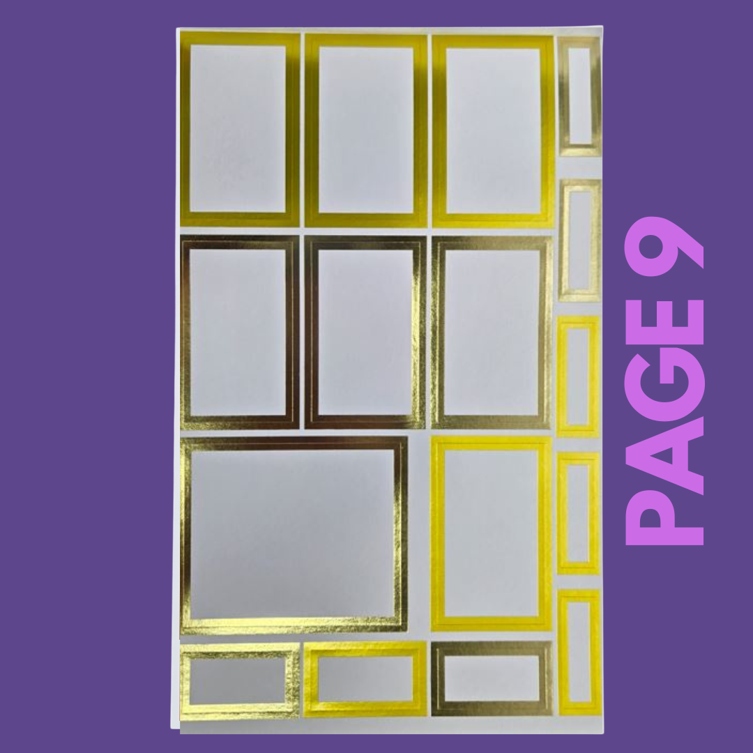 INDIVIDUAL SHEETS FOIL Rainbow Boxes