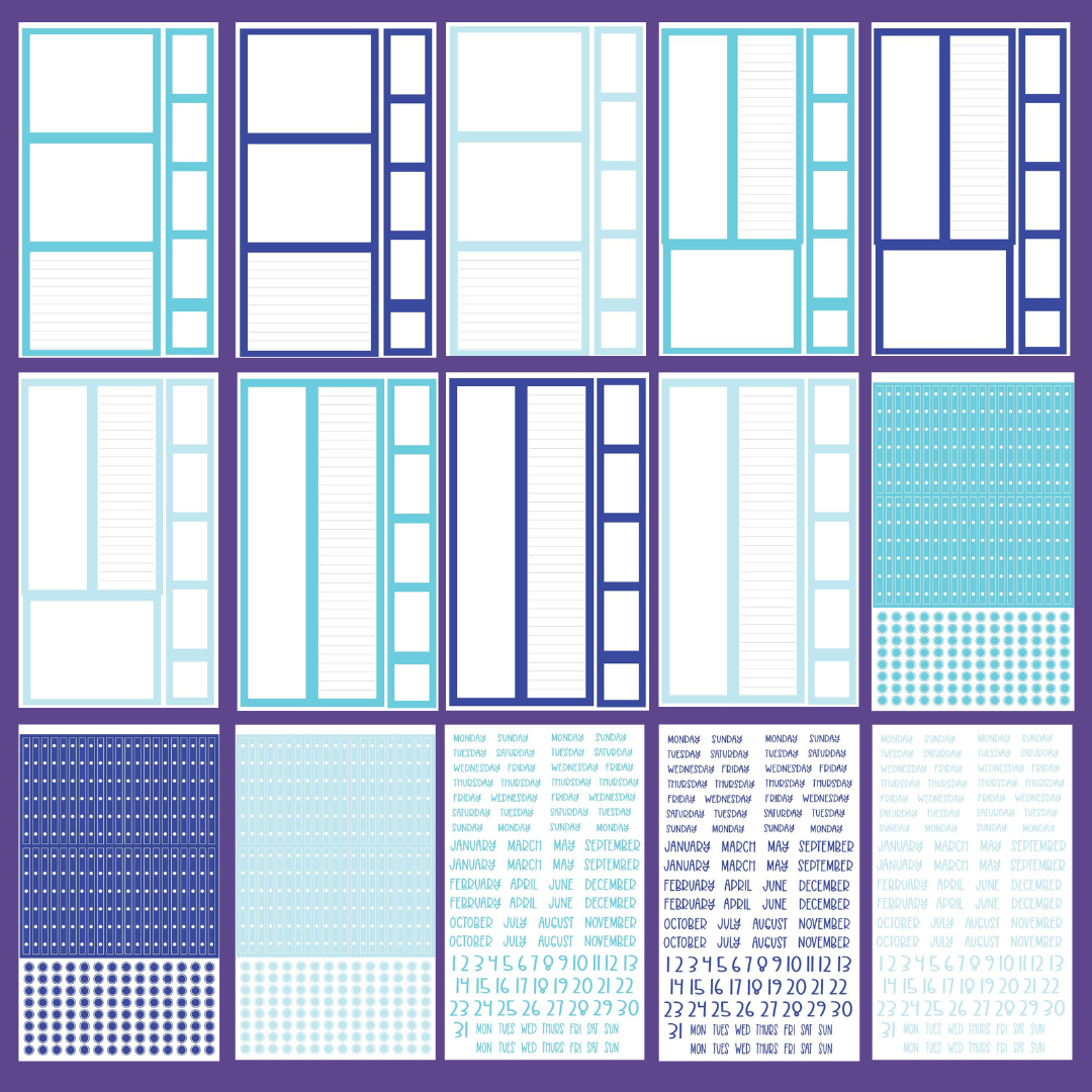 BIG Blue Boxes & More Sticker Book