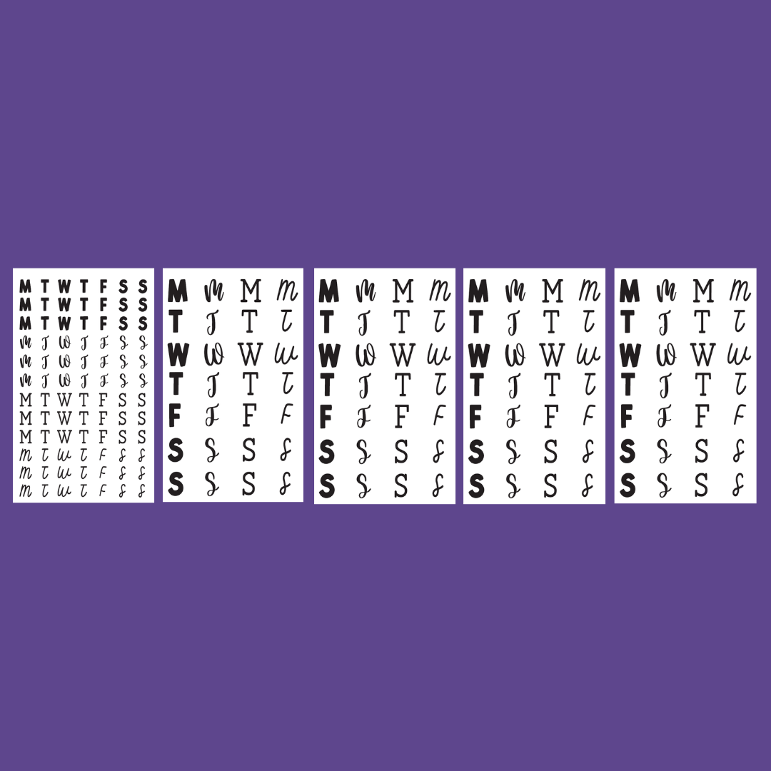 Days of the Week- Date the Dates Sticker Book