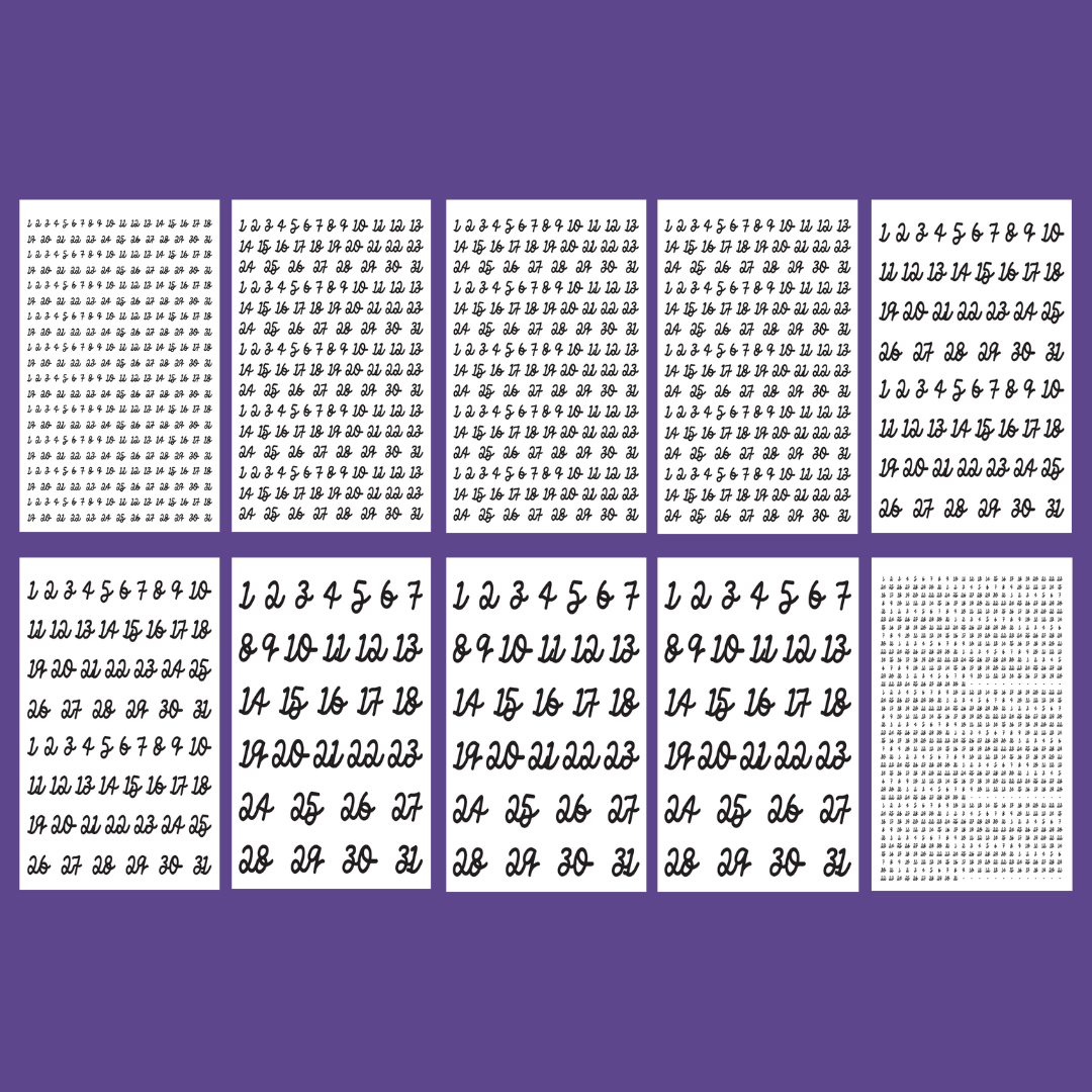 Numbers- Date the Dates Sticker Book