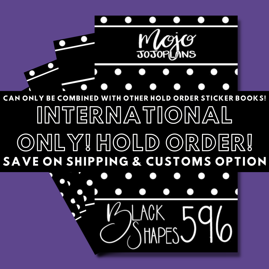 INTERNATIONAL ONLY- Shapes Sticker Books Options (No U.S. Orders)
