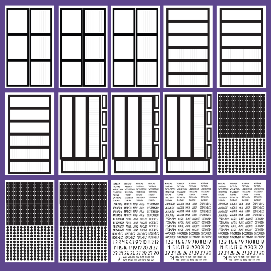 Black Boxes & More Sticker Book