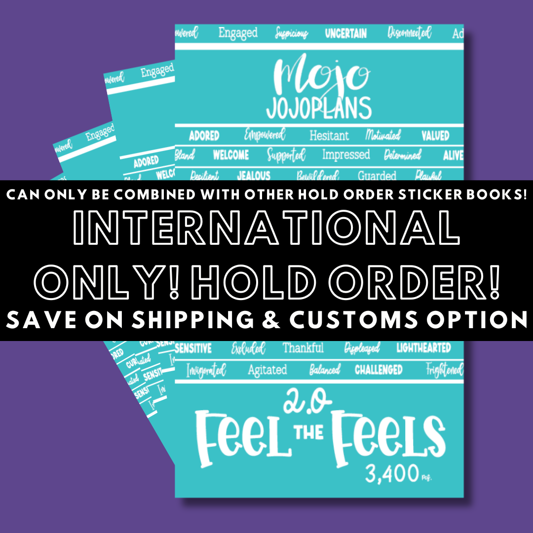 INTERNATIONAL ONLY- Quotes & Word Sticker Books Options (No U.S. Orders)