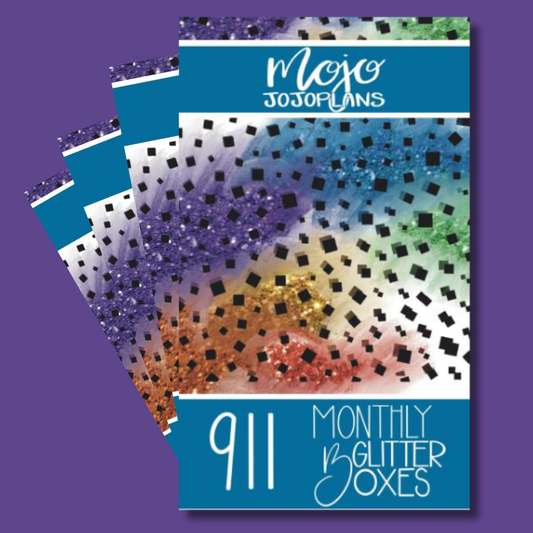 Glitter Monthly Boxes Sticker Book