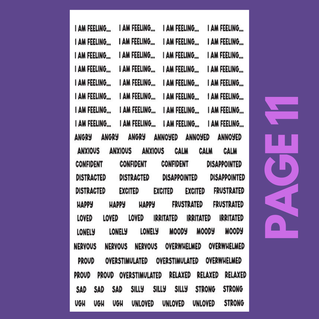 INDIVIDUAL SHEETS I Am Perfectly Imperfect