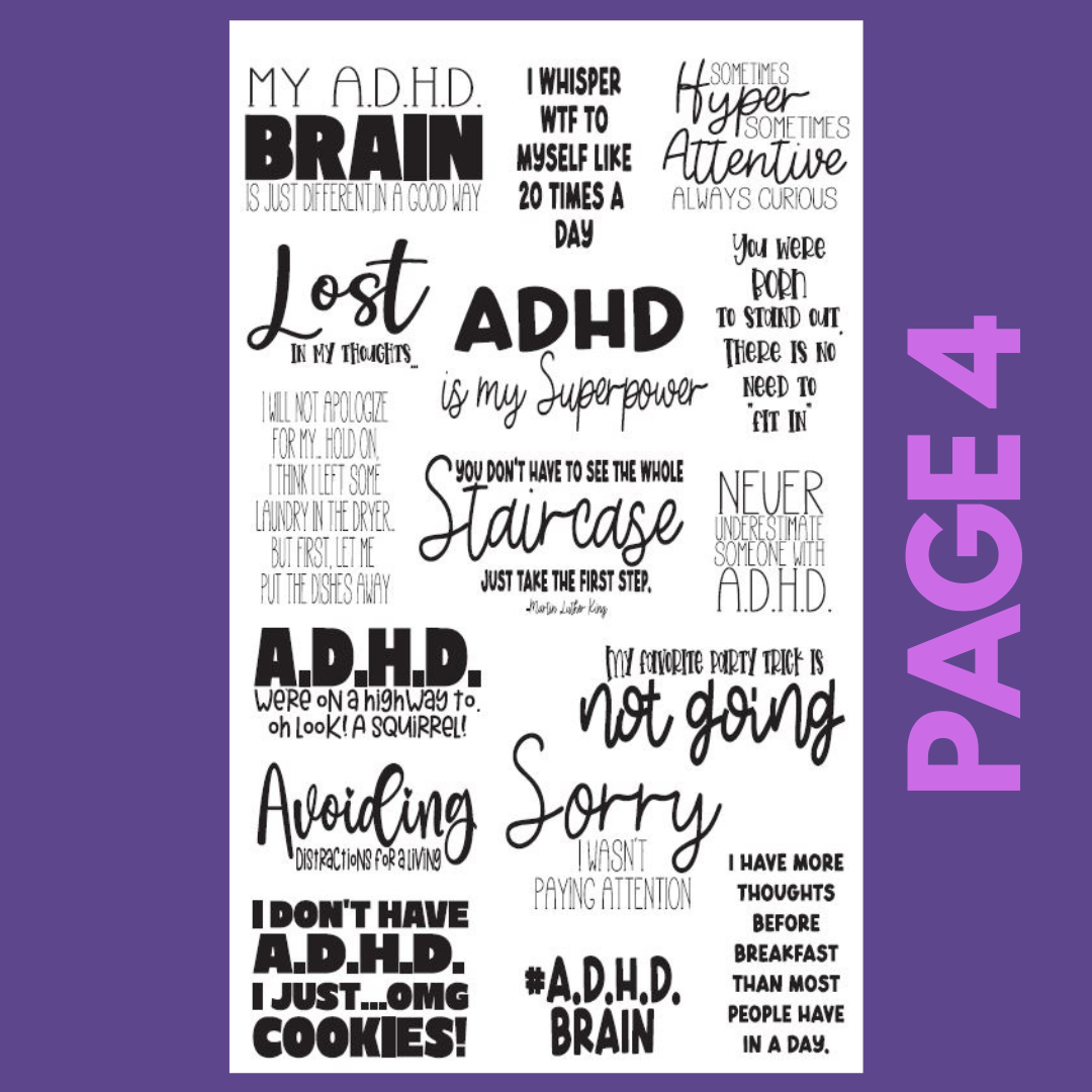 INDIVIDUAL SHEETS I Am Perfectly Imperfect