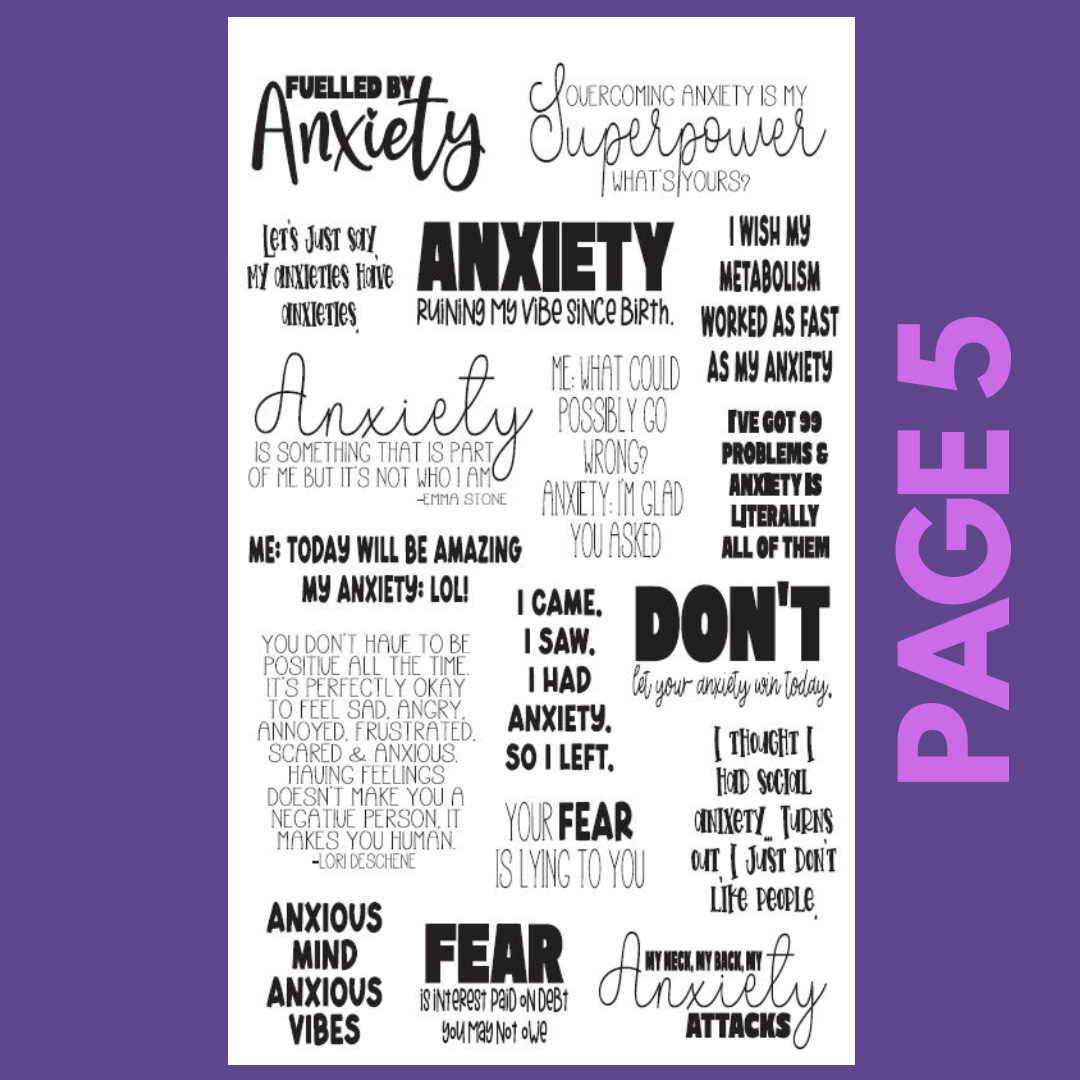 INDIVIDUAL SHEETS I Am Perfectly Imperfect