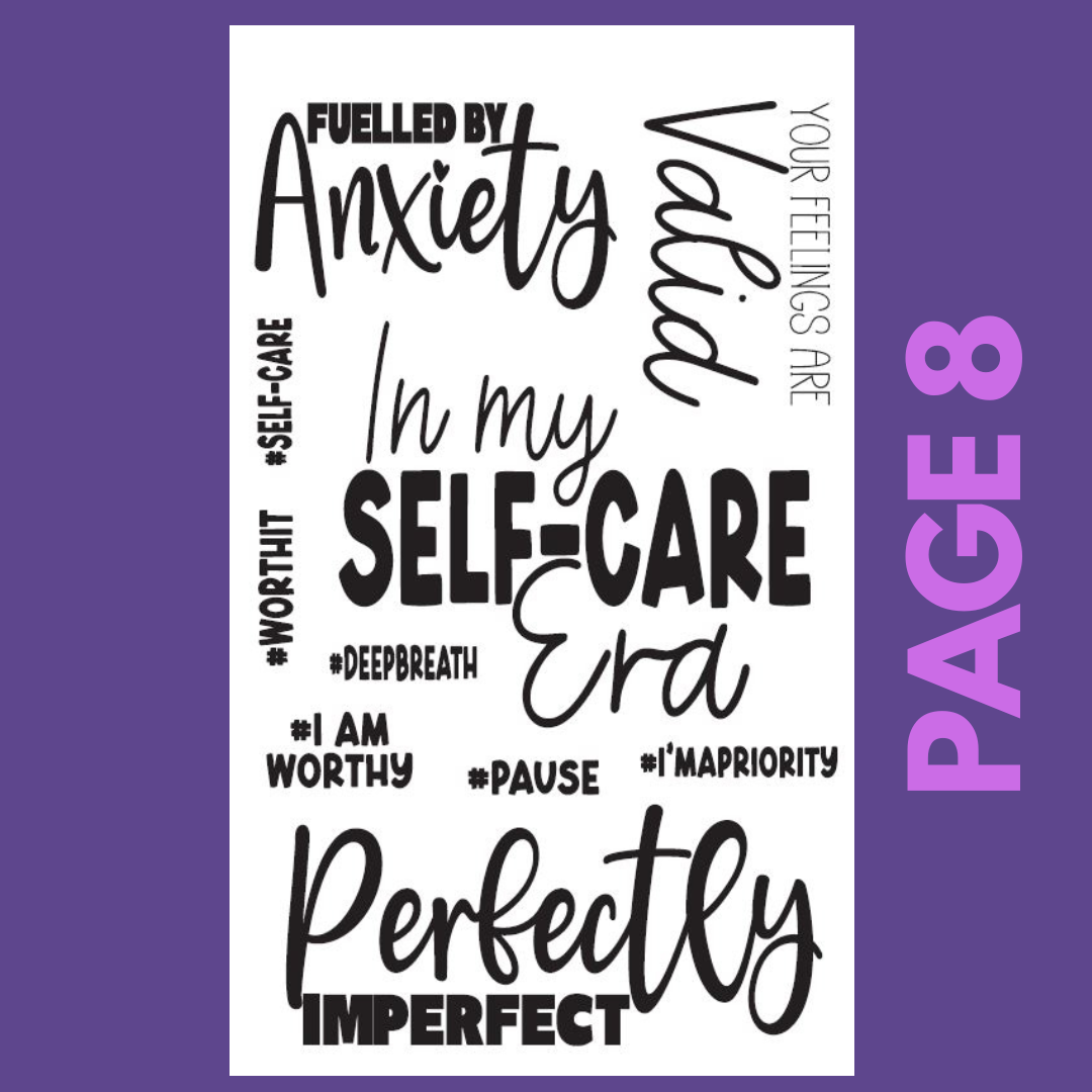 INDIVIDUAL SHEETS I Am Perfectly Imperfect