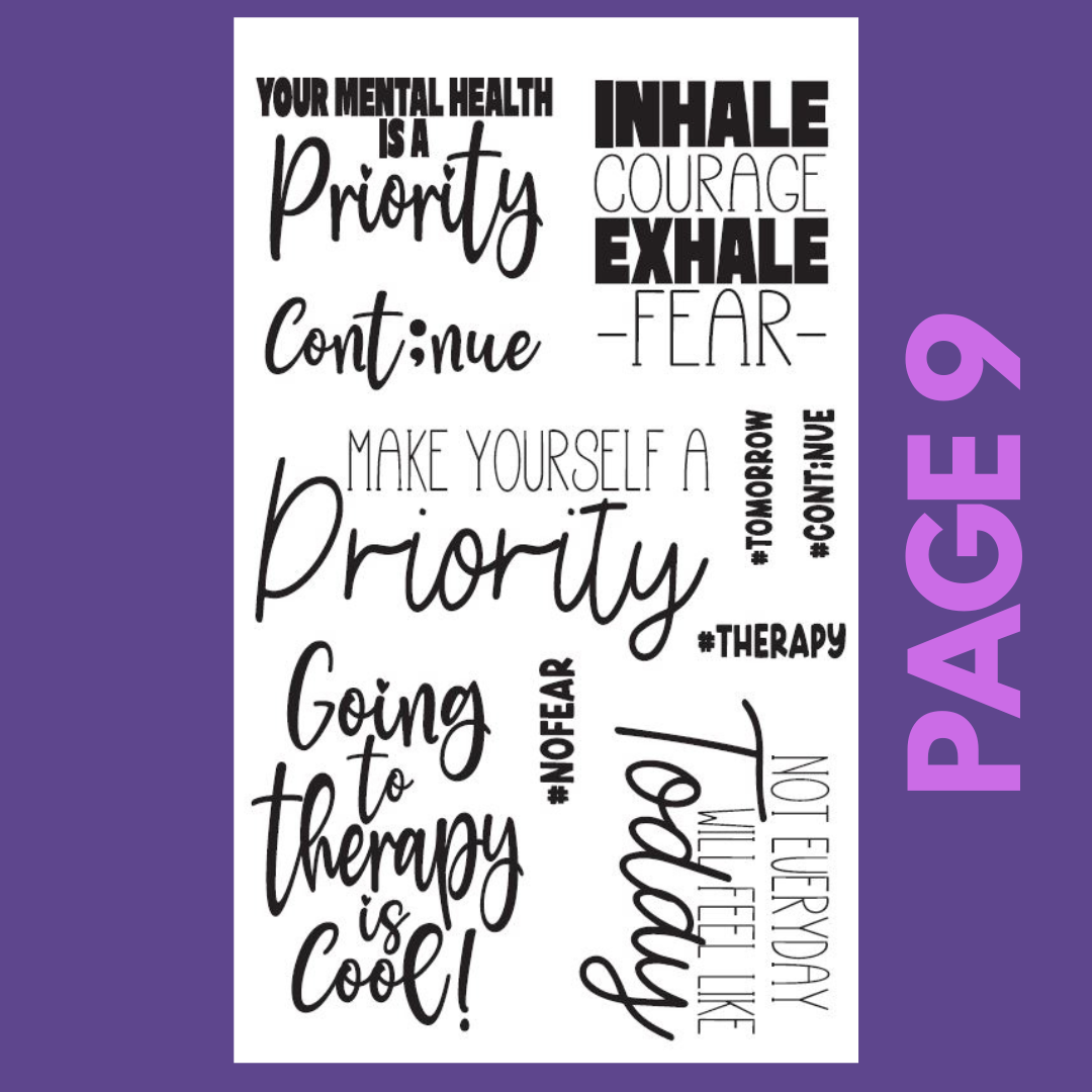 INDIVIDUAL SHEETS I Am Perfectly Imperfect