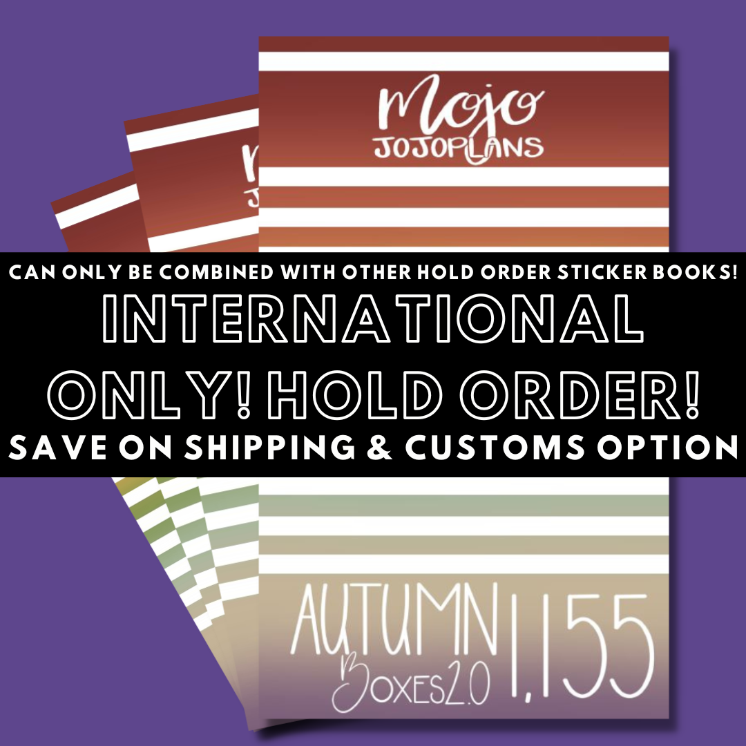 INTERNATIONAL ONLY- Autumn Boxes 2.0! Hold Order