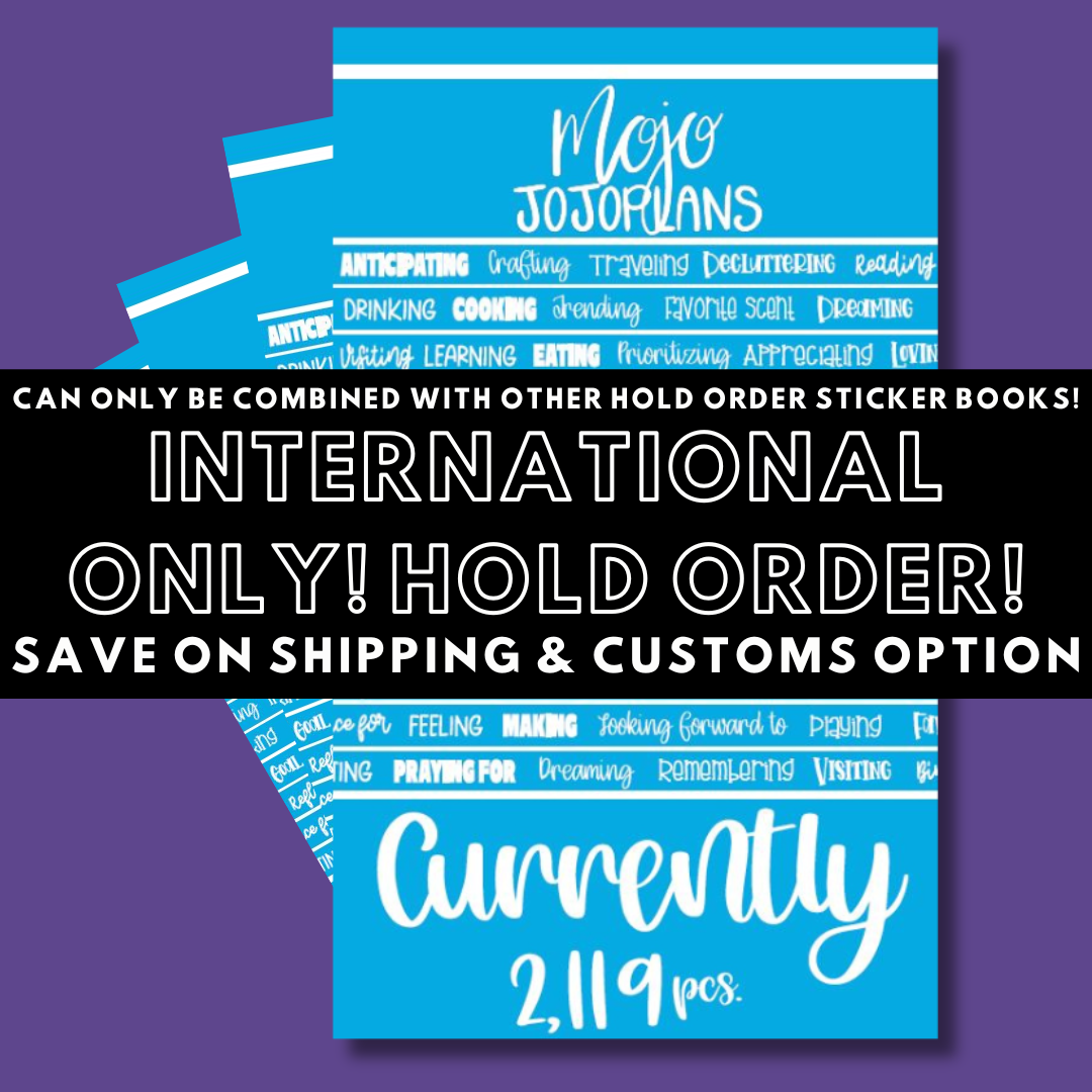 INTERNATIONAL ONLY- Quotes & Word Sticker Books Options (No U.S. Orders)