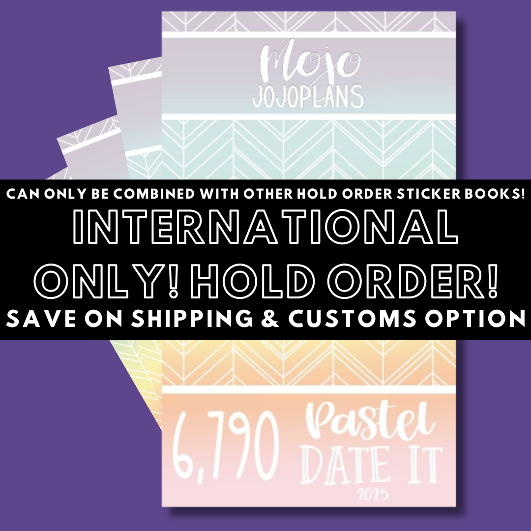 INTERNATIONAL ONLY- Quotes & Word Sticker Books Options (No U.S. Orders)