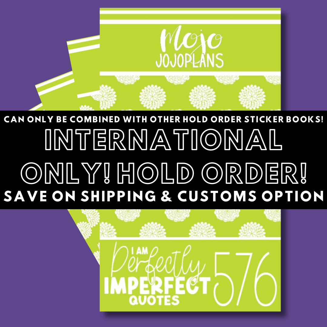 INTERNATIONAL ONLY- Quotes & Word Sticker Books Options (No U.S. Orders)