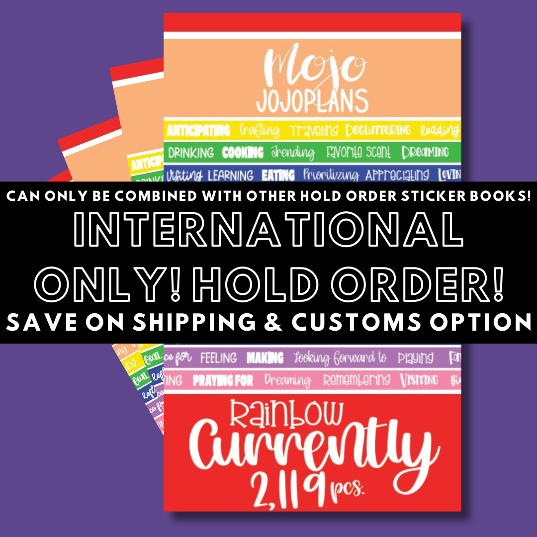 INTERNATIONAL ONLY- Quotes & Word Sticker Books Options (No U.S. Orders)