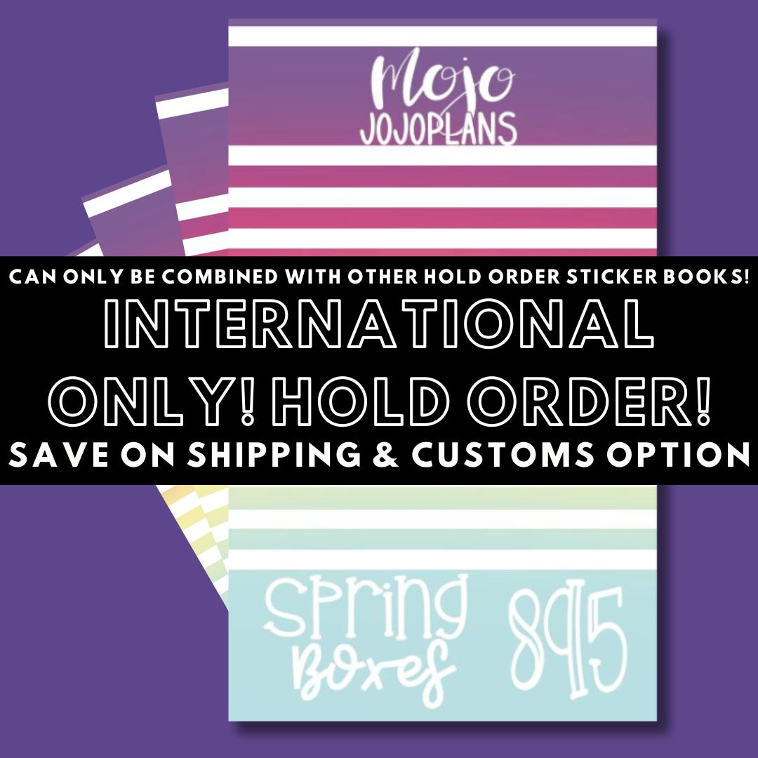 INTERNATIONAL ONLY- Classic Sticker Books Options (No U.S. Orders)