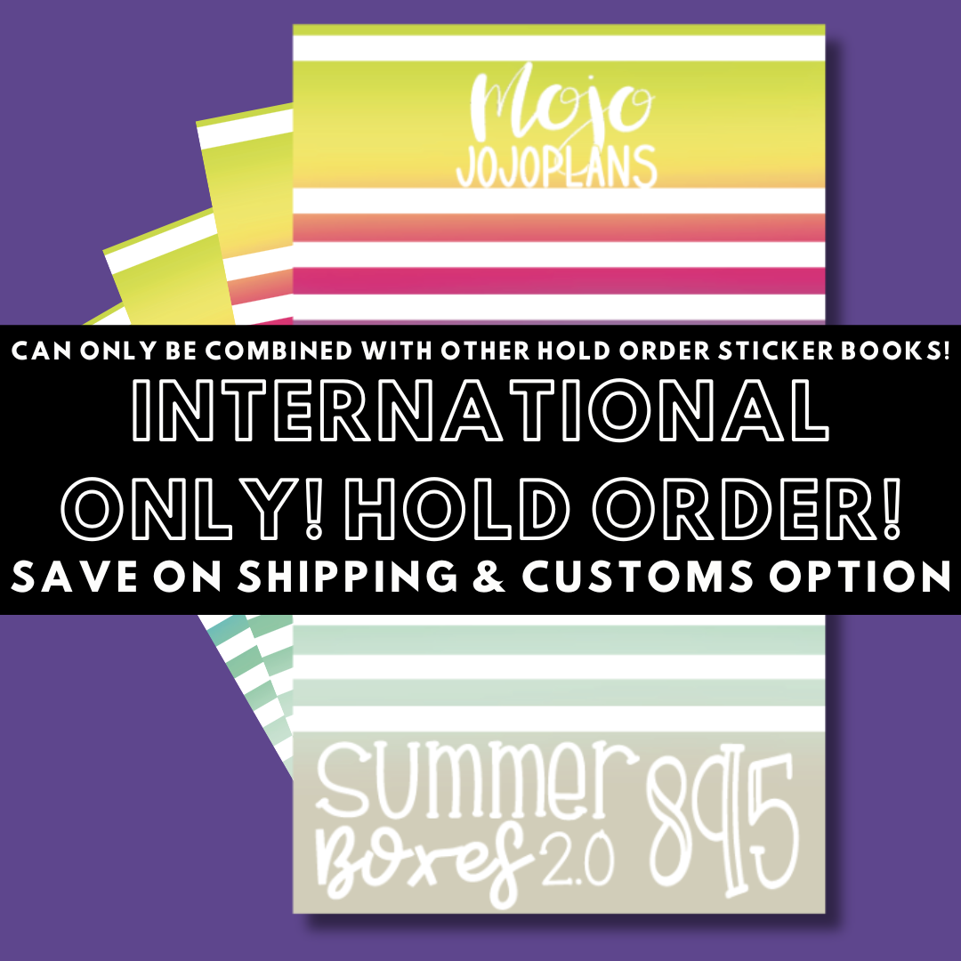 INTERNATIONAL ONLY- Classic Sticker Books Options (No U.S. Orders)