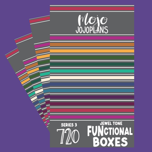 Jewel Tone Functional Boxes SERIES 3 Sticker Book