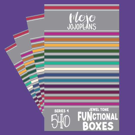 Jewel Tone Functional Boxes SERIES 4 Sticker Book
