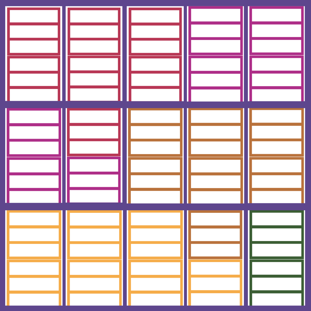 Jewel Tone Functional Boxes SERIES 7 Sticker Book